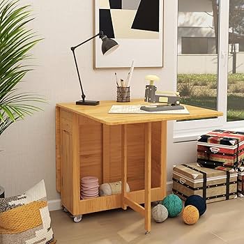 Amazon.com - Space Saving Dining Set with 4 Folding Chairs